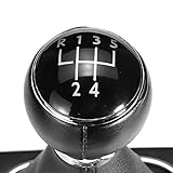 YHDNCG Auto 5 6-Gang Leder Auto Getriebe Schaltknauf Stick Staubschutz, Für VW Golf MK5 MK6 Golf 5 6 Kaninchen Jetta MK6 2010-2014