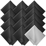MagicFiber® Premium Mikrofaser-Reinigungstücher – für Tablet, Handy, Laptop, LCD-TV-Bildschirme und andere empfindliche Oberflächen (12 x Schwarz, 1 x Grau), 13 Stück