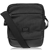 Firetrap Unisex Kingdom Cross Body Bag Umhängetasche Schwarz Einheitsgröß