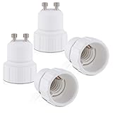 kwmobile 4x Lampenadapter Konverter GU10 Fassung auf E14 Lampensockel für LED-, Halogen-, Energiespar Lamp