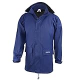 ALPIDEX Regenjacke für Damen und Herren, leicht, atmungsaktiv, wasserdicht, Winddicht, mit verstaubarer Kapuze - Größe S M L XL XXL 3XL - Blau, Größe L