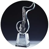 Pokale, Medaillen Auszeichnungen Musiknotenkristalltrophäe Gewinner Der Trophy Of Music Singing Competition Souvenirpreis Für Gute Stimme Siegerpokal Des Schulsängerwettbewerbs Geschenke Fü
