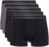 Amazon-Marke: find. Herren Shorts aus Baumwolle, 5er-Pack, Mehrfarbig (Black X3, Charcoal X2), M, Label: M