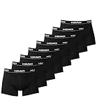 HEAD Men Boxershort 841001001 Basic Boxer 8er Pack, Black, XL