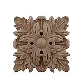 Holzapplikation, eingelegte Applikation, Figuren, geschnitzt, Dekoration, ohne Blumenmuster, Möbel, Tür, Zuhause, 12 x 12