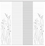 Vision S 4er-Set Schiebegardinen GRASIL, halbtransparent, Höhe 260 cm, g