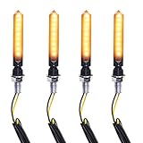 SFONIA 4pcs Motorrad Blinker Licht 9LED 12V Blinkerleuchten Motorrad Blinker Licht Wasserdicht Universal Scooter Quad Cruiser Off R