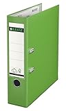 Leitz Qualitäts-Ordner 180° Plastik, A4, Hellgrün, 8,2 cm Rückenbreite, PP-laminierter Einband, 10105050