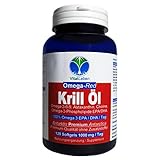 Krillöl ANTARKTIS OMEGA-Red 120 Krilloil Softgels 1000mg/Tag. Omega 3-6-9 EPA/DHA Fettsäuren + Phospholipide + Astaxanthin. OHNE ZUSATZSTOFFE. 26429-1