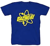 Bazinga Sheldon Cooper The Big bang Theory Comedy NASA blau T-Shirt Shirt XL