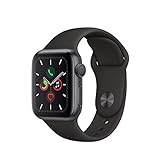 Apple Watch Series 5 (GPS, 40 mm) Aluminiumgehäuse Space Grau - Sportarmband Schw