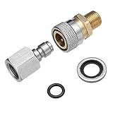 FAVOMOTO 1 Set Luftpumpe Adapter Edelstahl Air Gewehr Inflator Ventile Stecker Presta Ventil Adapter Dü