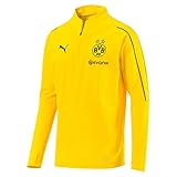 PUMA Herren BVB 1/4 with Sponsor Logo T-Shirt, Cyber Yellow, L