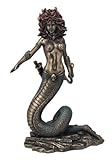 Unbekannt Medusa stehend Figur bronziert Skulp