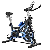 ArtSport Heimtrainer Fahrrad RapidPace mit 10 kg Schwungrad – Ergometer inkl. Riemenantrieb & stufenloser Widerstand - Speedbike mit LCD Display