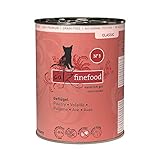 catz finefood N° 3 Geflügel Feinkost Katzenfutter nass, verfeinert mit Preiselbeeren & Löwenzahn, 6 x 400g D