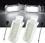 2 Stück 12V Fußraumbeleuchtung LED SMD Modul Weiß, Ersatz für VW Caddy, CC, Golf, EOS, Passat, Santana, Polo, Scirocco, Tiguan, Touareg