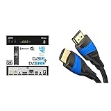 Edision OS NINO+ Full HD Linux E2 Combo-Receiver H.265/HEVC, schwarz & KabelDirekt – 2 m – 4K HDMI-Kabel (4K@120Hz und 4K@60Hz, spektakuläres Ultra-HD-Erlebnis, kompatibel mit HDMI 2.0/1.4, Schwarz)