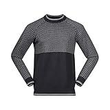 Bergans Alvdal Wollpullover Herren schwarz/grau Größe L 2021 Midlay