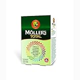 Möller ® | Total | Komplette tägliche Ergänzung | Nordic Omega-3 Nahrungsergänzungsmittel mit EPA und DHA | Mit Vitaminen und Mineralstoffen | Ginseng, Weißdorn und Goldene Wurzel | 56 Kap