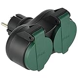 Electraline Outdoor Adapter 2 Schuko-Steck