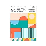 Bauhaus minimalistisch abstrakte geometrische moderne Ausstellungsgalerie, nordische Drucke und Poster, rahmenlose Leinwandbilder A6 70x100