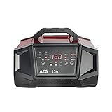 AEG 158009 Werkstatt-Ladegerät WM Ampere für 6 und 12 Volt Batterien, mit Autostart-Funktion, CE, IP 20, 15