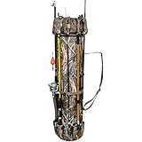 YAMALU 600D Polyester Carrier Fishing Rod Bag, Waterproof Rod Case, Portable Folding Fishing Backpack for Fishing Rods, Landing Nets and Rod Holders (Khaki Camouflage)