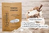 Tempeh Starter Kultur (Tempeh Pulver) Rhizopus Oligosporus - bis zu 75 KG Tempeh selber herstellen! Herstellung Hausgemachter Tempeh (Tempeh Starter 75g)