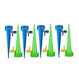GladiolusA Automatisch Bewässerung Set,Einstellbar Bewässerungssystem Garten Zur Pflanzen Bewässerung Blumen Bewässerung Zimmerpflanze Bewässerung Reguläre Version 8Stück(4Blau 4Grün)