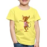 Spreadshirt JoNaLu Mäusemädchen Naya Kinder Premium T-Shirt, 110-116, Gelb