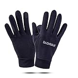 BUXIANGGAN Handschuhe Gloves Herren Handschuhe Weicher Elastischer Touchscreen Vollfinger Warm Radfahren Fahren Business Handschuhe Für Männer One Size Navy