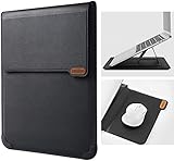 Nillkin 13 Zoll Laptop Sleeve Laptoptasche, Laptophülle mit Standfunktion, Computer Stoßfeste Tasche mit Mauspad kompatibel mit 13' MacBook Pro/ Air, Surface Book 13.5', 12.9' New iPad Pro (Schwarz)