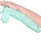 FEIZAOFEN Schwánzè Für Fráūèn,Grün Super-Saugnapf Silikonspielzeug In Strong Lesben wasserdichte Handwerkzeug Anfänger L:30cm HM93021L