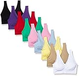 Figur Body Damen Sport-BH 08819, 9er Pack, Gr. 54 (Herstellergröße: XXXL), Mehrfarbig