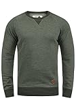 !Solid VituNeck Herren Sweatshirt Pullover Pulli Mit Rundhalsausschnitt, Größe:XL, Farbe:Climb Ivy Melange (8785)