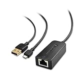 Cable Matters Micro USB Ethernet Adapter (Fire Stick Ethernet Adapter, Fire TV LAN) bis zu 480Mbps für Streaming Sticks, einschließlich Chromecast, Google Home M