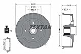 2x TEXTAR HINTEN Bremstrommel für VAUXHALL Corsa Mk II (C) Schrägheck (X01)