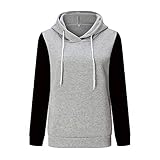 ZGNB Damen Langarmshirt Winter Oversize Sweatshirt Long Lose Oberteile Tunika Bluse Strickjacke Damen in Alle Kategorien Sweatshirt Damen V