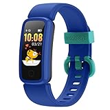 BIGGERFIVE Vigor Fitness Armband Uhr für Kinder Mädchen Junge ab 5-15 Jahren, Fitness Tracker Smartwatch mit Schrittzähler Pulsuhr Kalorienzähler und Schlafmonitor, IP68 Wasserdicht Aktivitätstrack