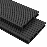 vidaXL WPC Terrassendielen 15m² 4m 25mm Komplettbausatz Komplettset Holz D