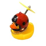 BASOYO Duck Bike Bell Gummi Duck Fahrradzubehör Cartoon Duck Head Light Duck Fahrradhorn mit Bike Light für Kinder Erwachsene Dekorationen Spielzeug