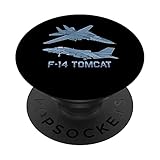 F-14 Tomcat Kampfflugzeug Diagramm PopSockets mit austauschbarem PopGrip