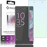 NALIA Schutzglas kompatibel mit Sony Xperia XA, 3D Full-Cover Displayschutz Handy-Folie, 9H Härte Glas-Schutzfolie Bildschirm-Abdeckung, Schutz-Film HD Screen Protector Tempered Glass - Transp