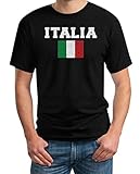 Italia Fanshirt Italien Euro Olympiade T-Shirt X-Large Schw