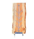 Flammlachsbrett, Räucherbrett, Flammlachs Brett aus dt. Lärche. Geeignet für Feuerschalen,Outdoor Grill und natürlich zum Verschenken ! (1, Lärche rustikal)