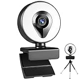 xllLU Webcam 1080 4K 2K Focus AutoFocus Webcam USB PC Computer Mikrofon Desktop 360° Kamera Video Widescreen Live Cam 800W PC Webkamera für Windows 10 mit Mik