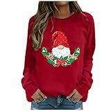 Lomelomme Lustig Ugly Christmas Sweater Damen Weihnachtspullover Weihnachts Pulli Weihnachtspulli Frauen Christmas Pullover Weihnachtssweater Xmas Langarmshirt Ob