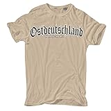 Männer und Herren T-Shirt Ostdeutschland Mecklenburg (mit Rückendruck) Größe S - 5XL