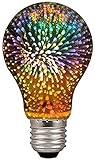 3D Firework Bulb Dekorative Leuchtmittel Feuerwerk Glühbirne E27 AC 85-220V 4W Retro Edison Glühbirne Sternenklare Glühbirne für Party Home Weihnachten Urlaub (A60)